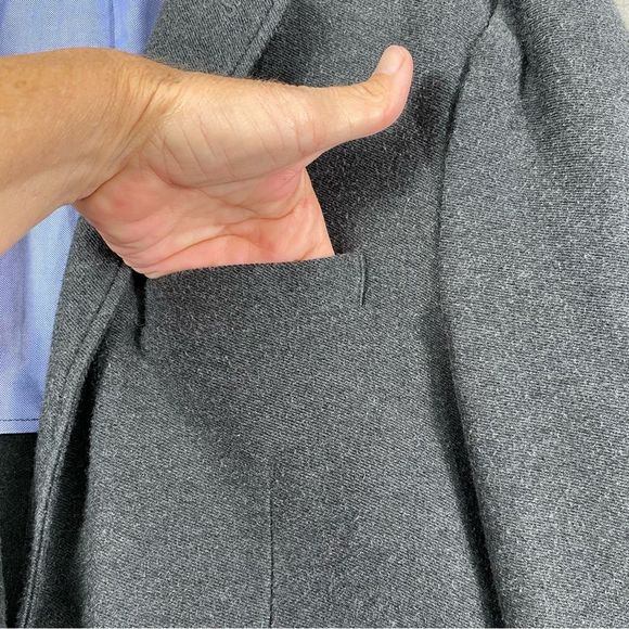 Brooks Brothers Mens Dark Gray Lined  Button Dinner Jacket‎ Size Medium - Picture 11 of 13